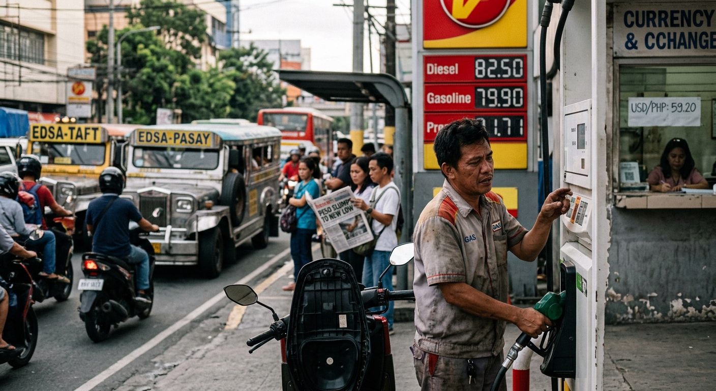 PHP/USD: Philippine Peso Fell to New Record Low as Oil Prices Rise
