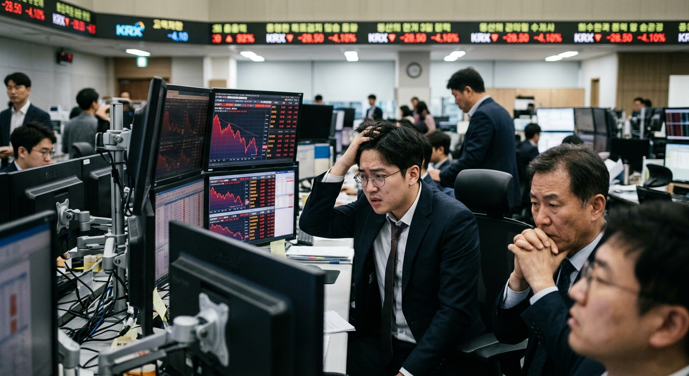 Korean Stocks Bear Brunt of Chip Slide Spurred by Rise in Yields